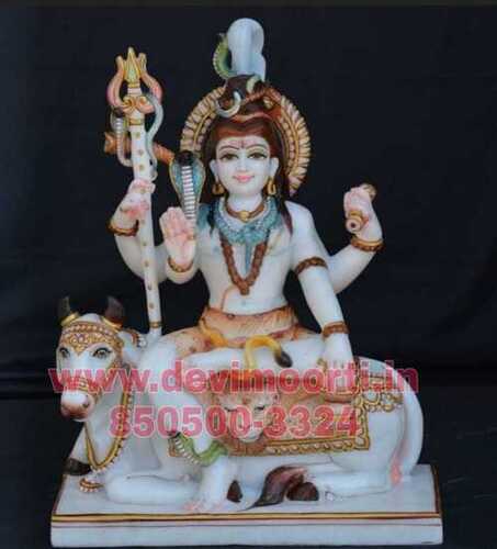 Marble Shiva Nandi statue