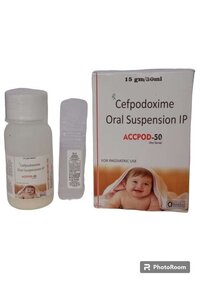 Accpod 50 Ds - Cefpodoxime Proxetil 50 Mg For Bacterial Infections, Including Bronchitis & Pneumonia Treatment