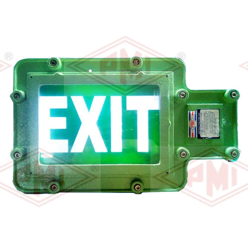 Flameproof Exit Light - Body Material: Aluminium