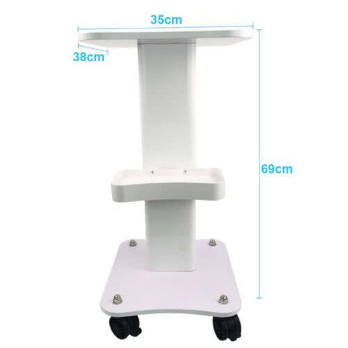 Trolley ABS Space Saving Beauty Trolley Stand Rolling Salon Cart Holder Spa