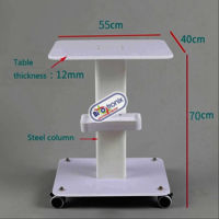 Trolley ABS Space Saving Beauty Trolley Stand Rolling Salon Cart Holder Spa