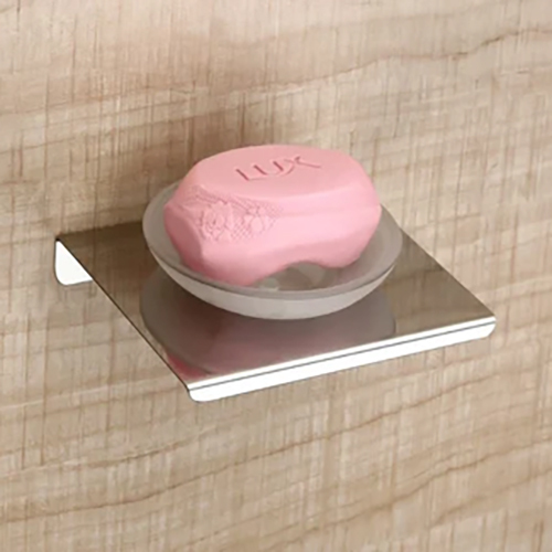 Stainless Steel Soap Dish - 15 x 25 Inch Rectangular | Glossy Silver Finish, Durable Material, Easy to Clean with Proper Drainage