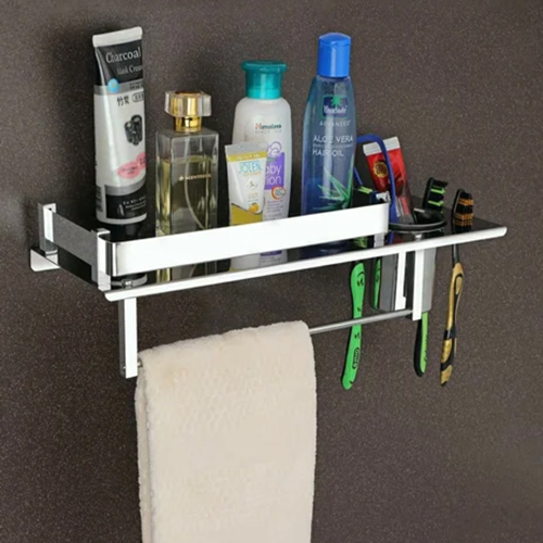 Wall Mounted Shelf - Color: Silver