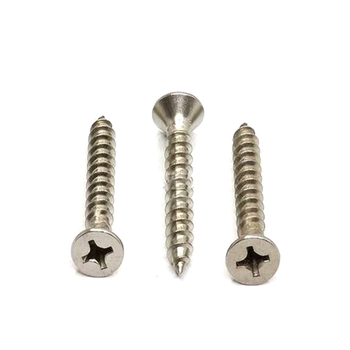 Stainless Steel Screw - 4 to 20 Inch | Polished Silver Finish, Round Head Shape, Ideal for Industrial Use, Corrosion Resistant