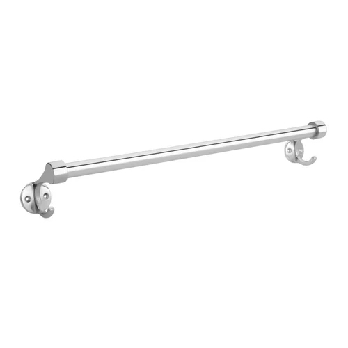Stainless Steel Towel Rod - 18*24 Inches | Round, Glossy Silver Finish, Rust and Corrosion Resistant, Easy Installation Included