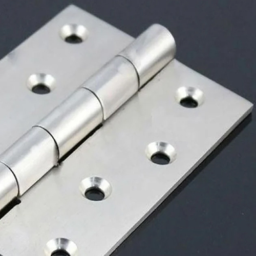 SS Butt Hinges - Stainless Steel, Industrial Size, Silver Color, Polished Finish | Long-Lasting Durability, Smooth and Silent Operation