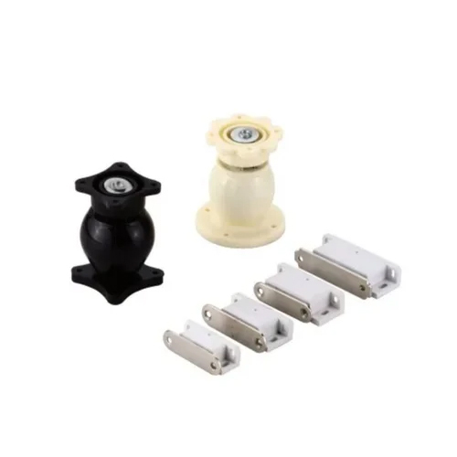 Door Magnetic Catcher - High-Quality Plastic, Polished Finish, White Color | Seamless Door Fitting, Soft & Noiseless Closure