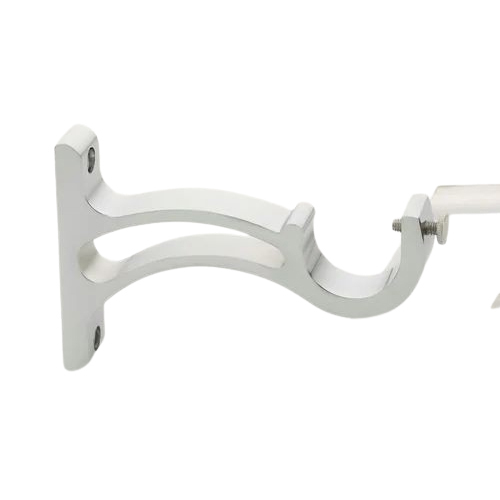 Aluminium Curtain Bracket - Color: White