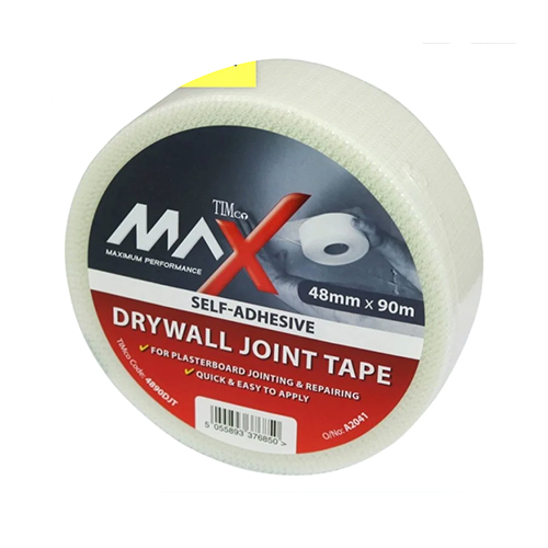 Drywell Wall Joint Tape - Plastic, 48 Meters Long, White Color | Single-Sided Adhesive for Seamless Wall Joints and Smooth Finish