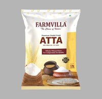 Wheat Flour - Premium Sharbati Atta, Delicate Smell, White Powdered Texture, 12-Month Shelf Life