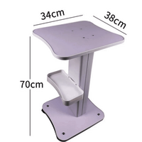 Physio Equipment Trolley - Abs & Metal, 40kg Capacity | Foldable Design With Removable Storage Tray, 4 Wheels For Mobility, Ideal For Beauty Salons And Physiotherapy Clinics