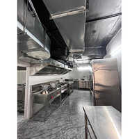 Kitchen Exhaust Hood - Stainless Steel, Wall Mounted Design | Electric Power Source, Ideal For Restaurants And Hotels