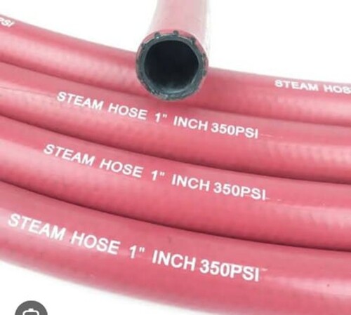 red steam hose