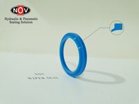 Pu Wiper Seal - Polyurethane Material , Round Shape, Sky Blue Color, O-ring Style For Hydraulic Cylinder Sealing Solutions