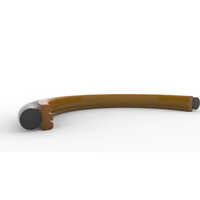 Rod Step Seal - Ptfe Material, Round Shape, Brown Color | O Ring Style For Industrial Applications