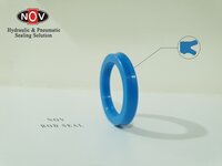 Pu Piston Seals - Rubber, 2 Inch Inner Diameter, Blue Color, Hardness 93â° Shore A, Round Shape, Temperature Range 30 To 110â°c Ð¾c | Industrial Use O-rings