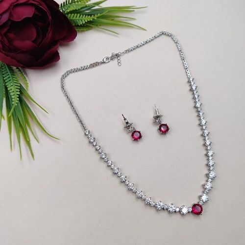 Stylish Glamour American Diamond Necklace