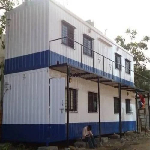 Prefabricated Labour Colony Camp Cabin - Color: White