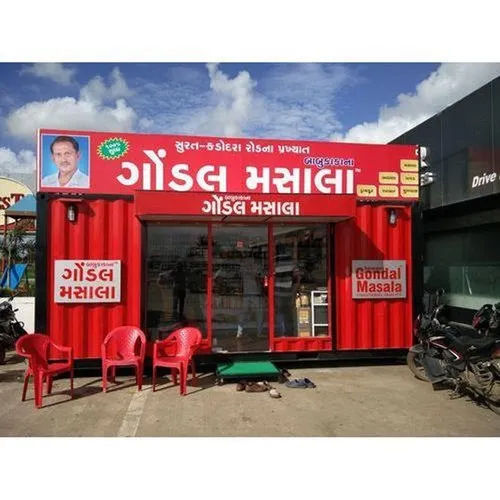 Rectangular Modular Portable Shop Cabin - Color: Red at Best Price in ...