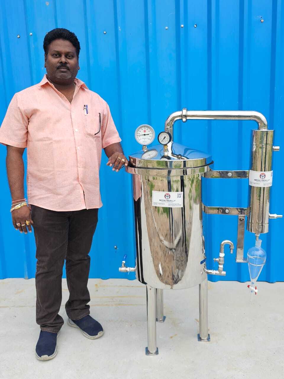 STEAM CUM HYDRO DISTILLATION UNIT