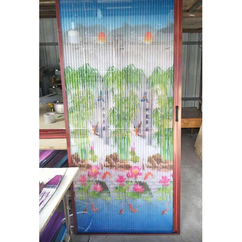 Designer Printed Sliding Door - Color: Multi Colors