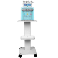 Plastic Trolley Movable With Storage Tray & Wheels For Physiotherapy Machines