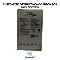 Customized Dryfruit Monocarton Box - Raisins
