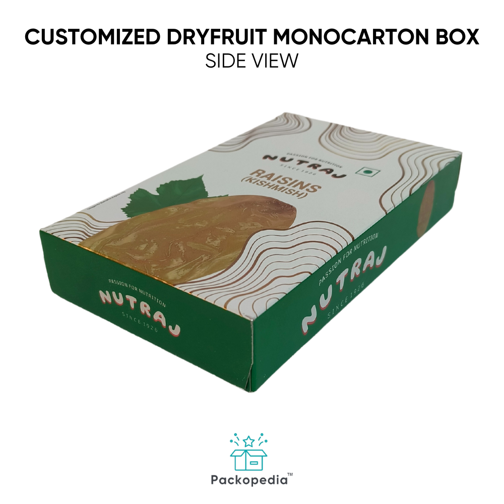 Customized Dryfruit Monocarton Box - Raisins