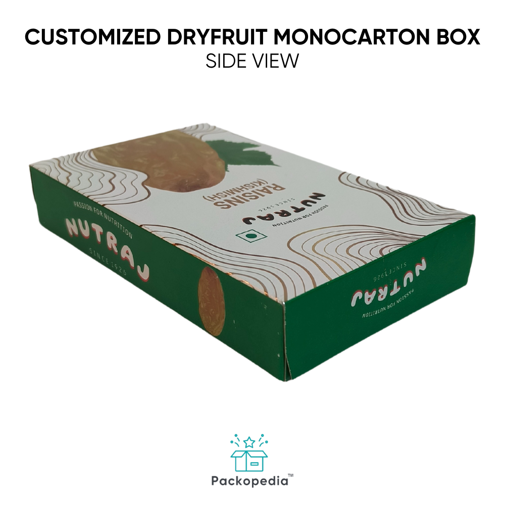 Customized Dryfruit Monocarton Box - Raisins