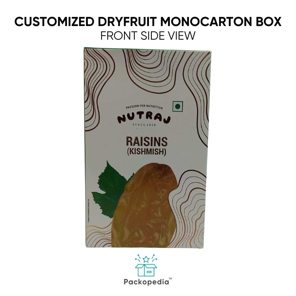 Customized Dryfruit Monocarton Box - Raisins