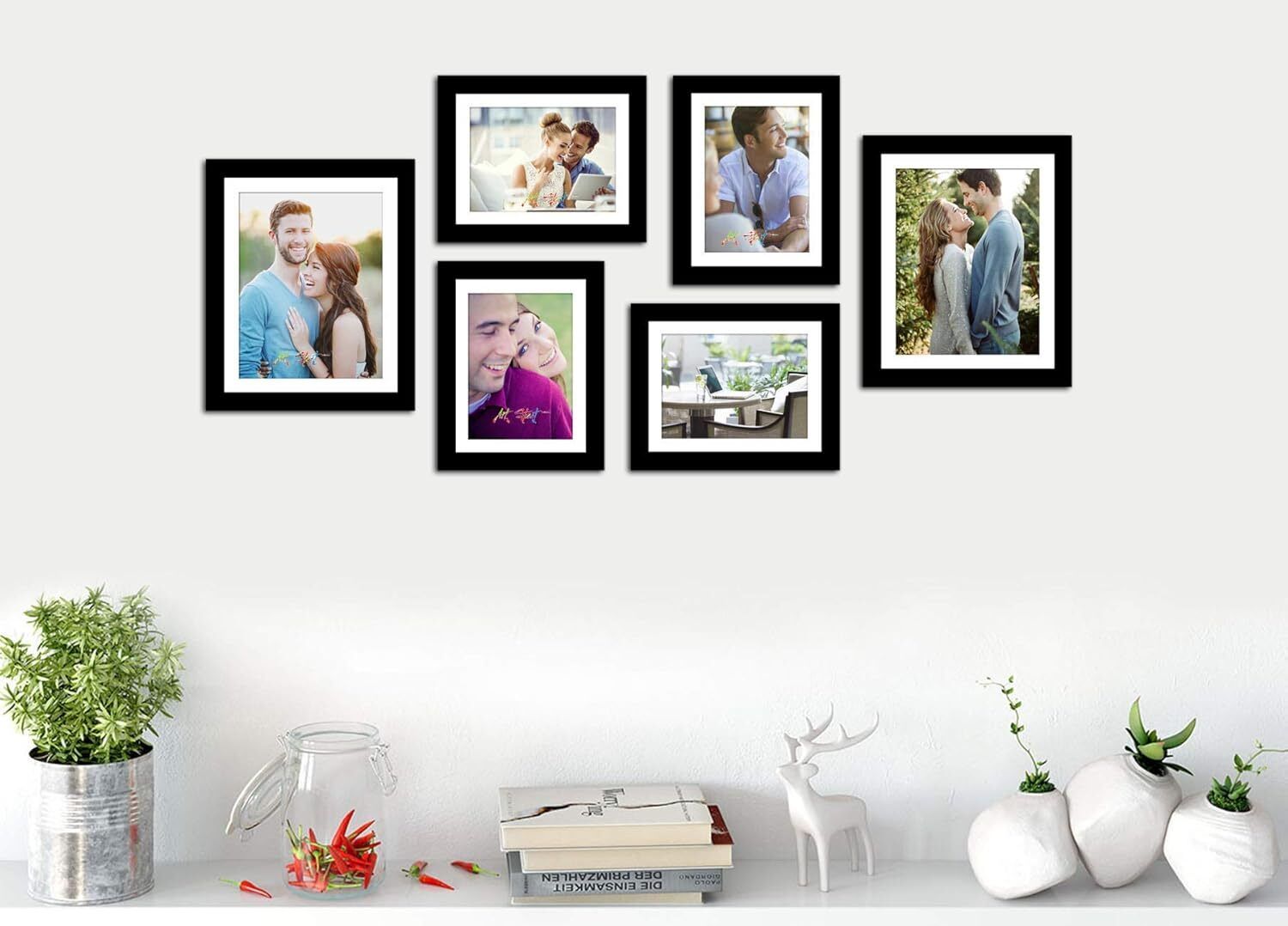 Multi-Colored Picture Collage PVC Photo Frames