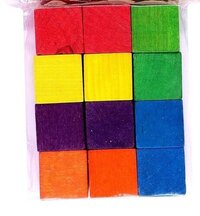 Asha Wooden Cube Hbyc - 1x1x1 Inches , Multicolor, Portable Manual Operation, Real-time Functionality, 30 Db Noise Level