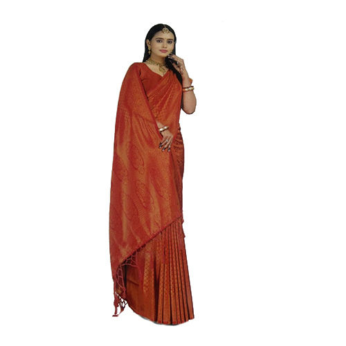 28654 Ladies Pure  Silk Saree - Occasion: Casual