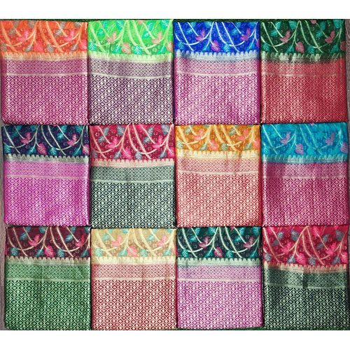 Jb Me 23C Ladies Silk Saree - Color: Multicolor