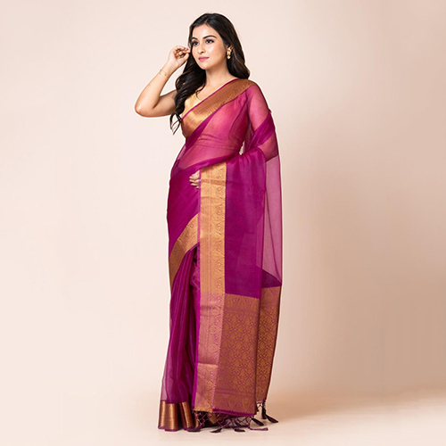 Nsh Bl 6581 Ladies Silk Saree - Color: Multicolor