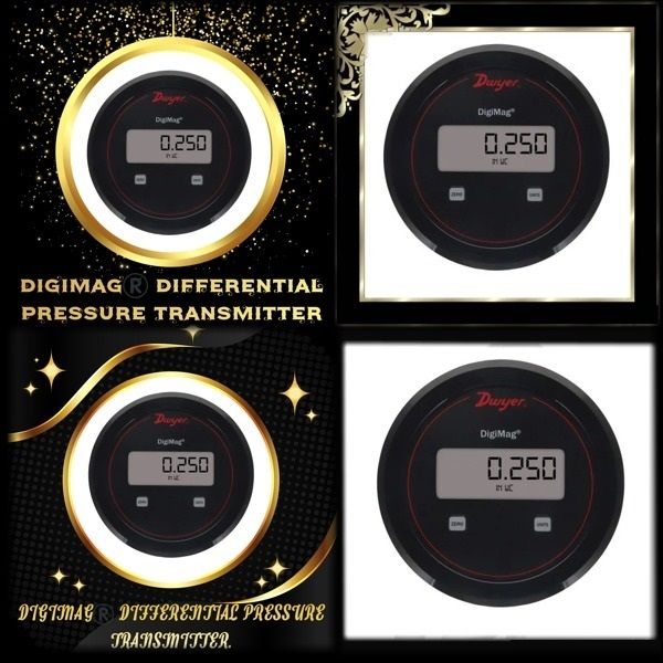 Dwyer DM-002 DigiMag Differential Pressure Transmitter Range 0-0.25 Inch WC