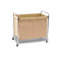 Stianless Steel Soiled Linen Trolley - Application: Hospital