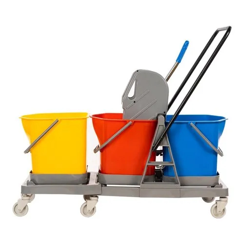 Three Bucket Wringer Trolley