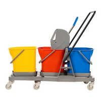 Three Bucket Wringer Trolley - Application: Cleaning