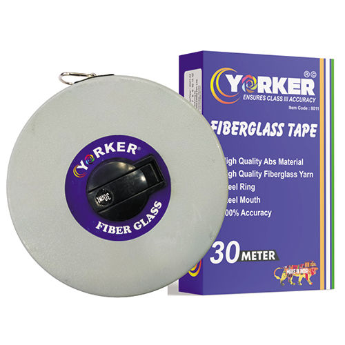 Grey Body Fiberglass Measuring Tape - Length: 30  Meter (M)