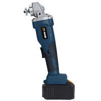 Cordless Angle Grinder - Mild Steel Electric Tool, 21v Power, Blue And Black Design | Industrial Quality, Portable, Warranty Included
