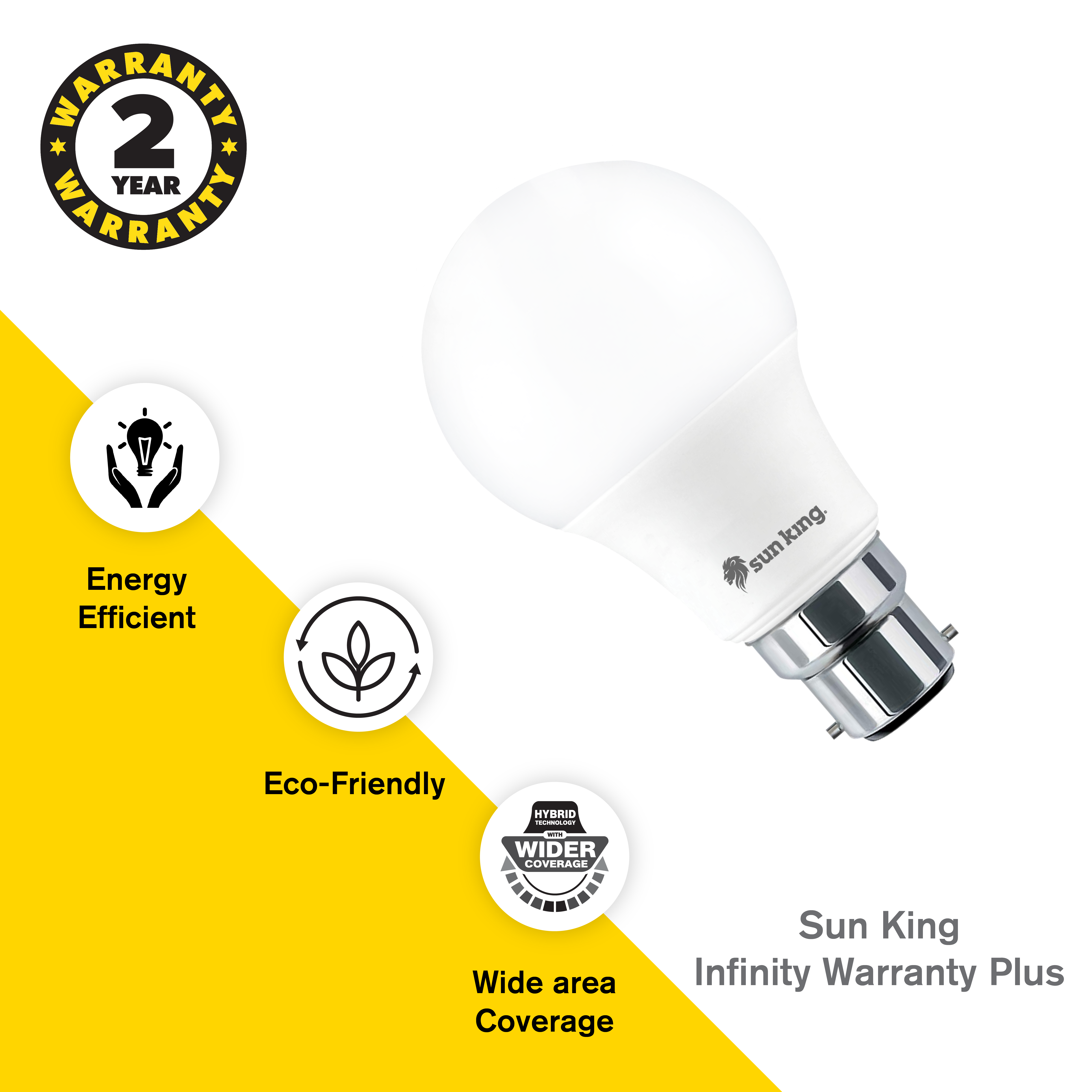 Bright And Shining Cool White 9 Watt Led Bulb - Pack of 4