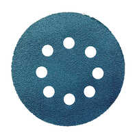 Velcro Blue Colour Sandpaper - Stainless Steel, Round Shape, Blue Color | Durable For Industrial Use, Versatile For Wood, Metal, And Plastic
