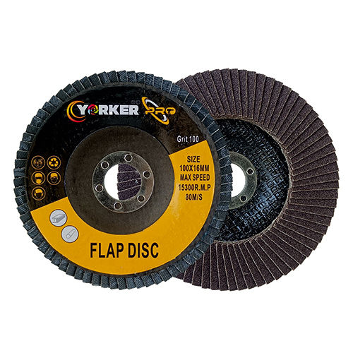 100 Mm Professional Flap Disc - Color: Black