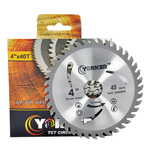 TCT Circular Saw Blade - High-Speed Steel, 4-Inch Diameter, Silver Color | Industrial Use, Precision Cutting Tool, Round Shape