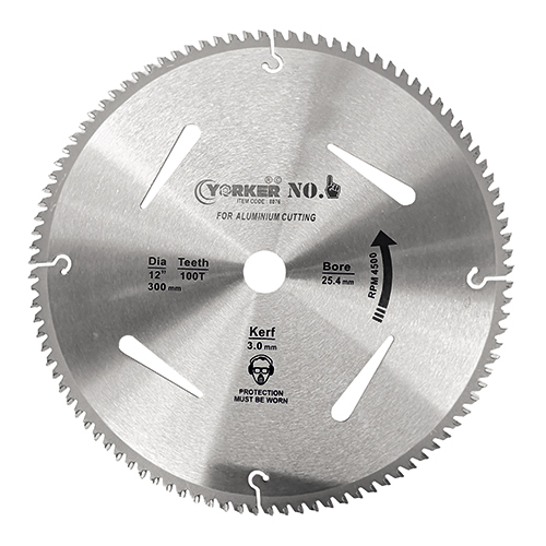 Aluminium Cutting TCT Saw Blade - Tungsten Carbide, Various Sizes, Sleek Silver Finish | Durable Edges for Industrial Use