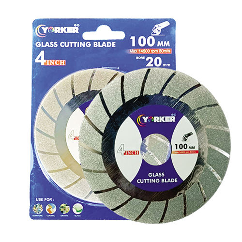 4 Inch Glass Cutting Blade - Color: Silver