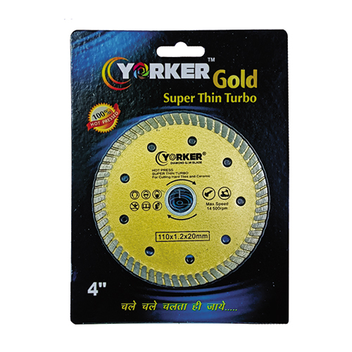 4 Inch Gold Super Thin Turbo Blade