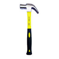 Claw Hammer - Plastic Handle, 450 Grams, Vibrant Yellow And Black Color | Ideal For Industrial Usage, Comfortable Grip, Efficient Nail Removal