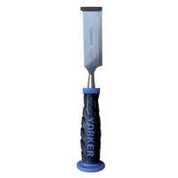 Wooden Chisel - Durable Plastic Handle, Various Sizes Available | Industrial-grade Tool For Woodworking, Sleek Silver Design